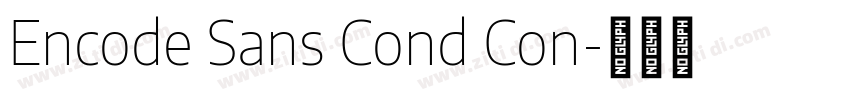 Encode Sans Cond Con字体转换